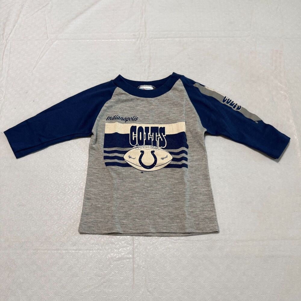 Vintage Indianapolis Colts Kids Raglan Shirt Garan 4T